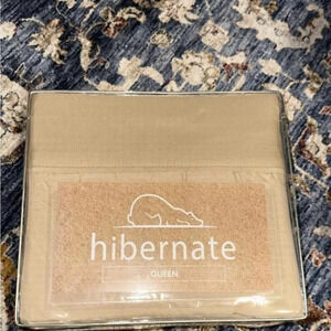 NWT Hibernate (brand) queen size bedding sheets linen home 1800 Thread Count